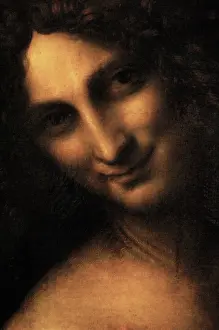 Vinci: St John the Baptist (detail), by Leonardo da Vinci