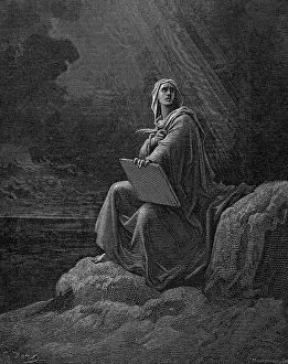 Patmos: St John on Patmos. Illustration by Gustave Dore
