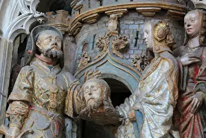 Henencourt: St John relief, choir screen, Amiens cathedral