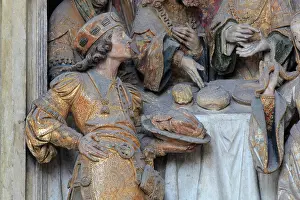 Henencourt: St John relief, choir screen, Amiens cathedral
