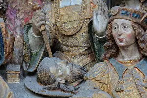 Henencourt: St John relief, choir screen, Amiens cathedral