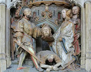 Henencourt: St John relief, choir screen, Amiens cathedral