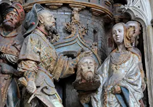 Henencourt: St John relief, choir screen, Amiens cathedral