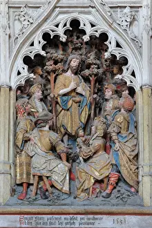 Henencourt: St John relief, choir screen, Amiens cathedral