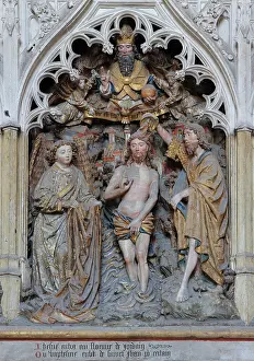 Henencourt: St John relief, choir screen, Amiens cathedral