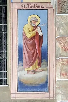 Frescos: St Judas Thaddeus, wall fresco