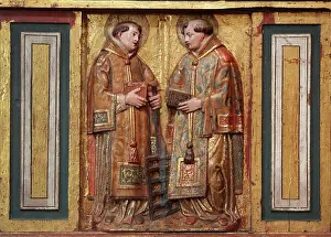 Geronimo: St Lawrence and St Stephen, altarpiece relief