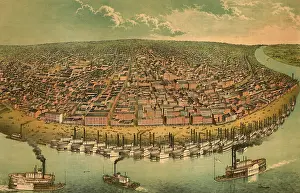 Riverboats: St. Louis, Missouri, as seen from above ?