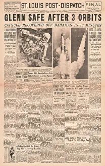 Canavral: St Louis Post Dispatch Astronaut John Glenn orbits the earth