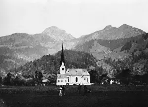 Hunters: St. Margareth in Bayrischzell, around 1900