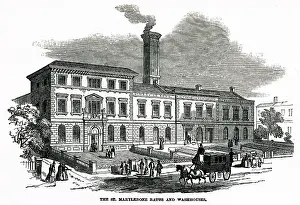 Washhouse: St. Marylebone baths and washouses 1850