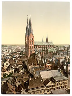 Lubeck: St. Mary's, from St. Peter's Clock Tower, Lubeck, Germany