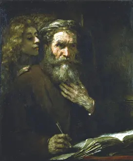 Rembrandt: St Matthew the Evangelist (1661). Rembrandt van