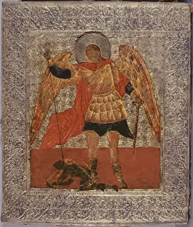 Slay: St. Michael Striking the Dragon