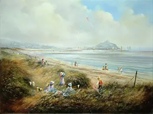 Kites: St Michael's Mount ' children with kites