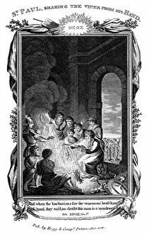 1808: St Paul the Apostle shaking the viper from his