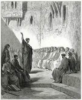 Thesalonica: St Paul preaching in the synagogue at Thessalonica