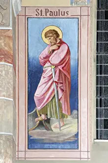 Christendom: St Paul, wall fresco