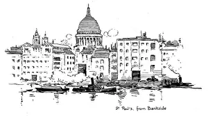 Southbank: St Paul's from Bankside