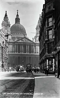 Prominently: St. Paul's Cathedral and Ludgate Hill
