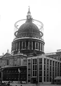 Undergoing: St Paul's Cathedral undergoing renovation, London
