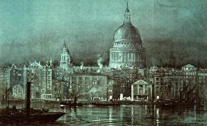 Nov16: St Paul's from the river 1926