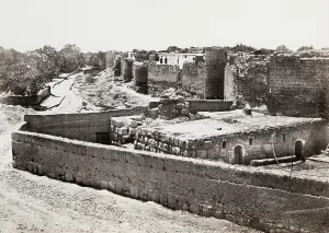 Wider: St Paul's Wall Daamascus, Syria. Francis Frith, 1857