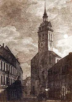 Rindermarkt: St. Peter in Munich, 1870