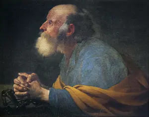 Jansz: St Peter Penitent by Hendrik Ter Brugghen, Paris, France
