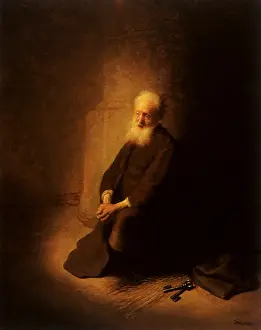 1631: St Peter Repenting, after Rembrandt