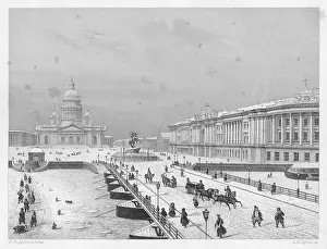 Grosvenor Prints: ST PETERSBURG UNDER SNOW