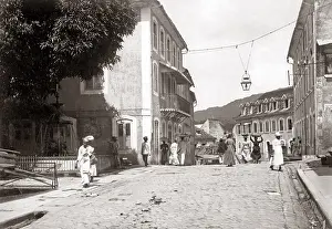 Martinique: St Pierre, Martinique, West Indies, circa 1900 - Rue Victor