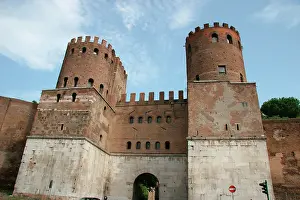 Prisma Archivo Fotografico, S.l.: St. Sebastian Gate or Ancient Porta Appia. Rome. Italy