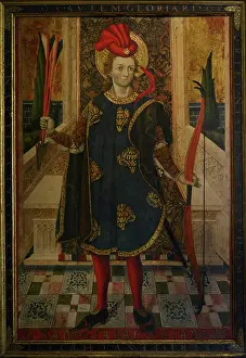 Valencian: St Sebastian. Medieval representation of the saint