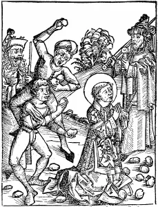 Guilty: St Stephen, first Christian martyr: Found guilty