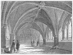 Undercroft: St Stephen's crypt, Westminster, London