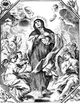Visionary: St Teresa of Avila with angels