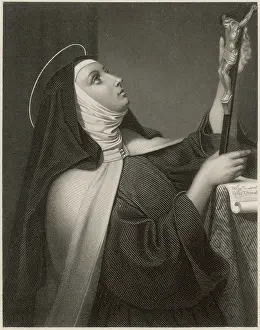 Visionary: St Teresa of Avila and crucifix