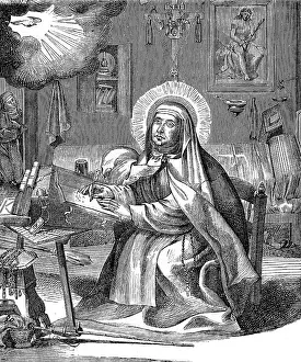 Avila: St Teresa of Avila writing