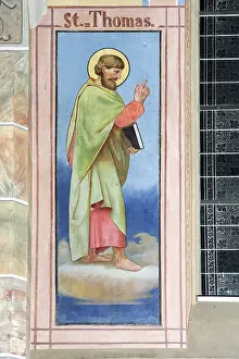Frescos: St Thomas, wall fresco
