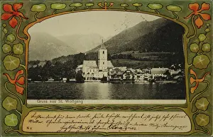 Wurthle: St. Wolfgang. 1900. Collotype and color lithograph