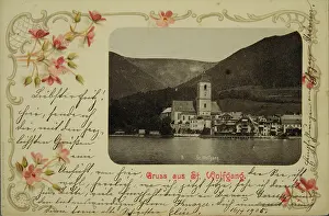 Pasted: St. Wolfgang. 1905. Colour lithograph and pasted