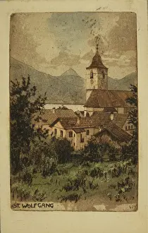 Pollak: St. Wolfgang. About 1910. Original Etching by