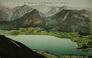 Dachstein: St. Wolfgang and the Dachstein from Schafberg