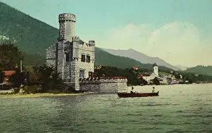 Pokorny: St. Wolfgang at Lake Wolfgang with the lighthouse