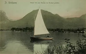 Abersee: St. Wolfgang. Upper part seen from Abersee from