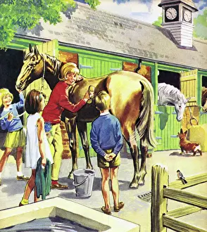 Look & Learn Nursery Material: The Stable Girl