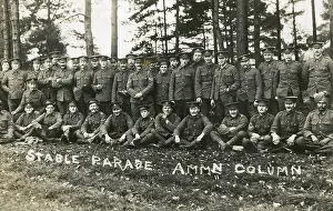 Farrier: Stable Parade Ammunition Column, WW1