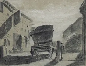 Mallord: A Stable Yard with a Cart in the Centre