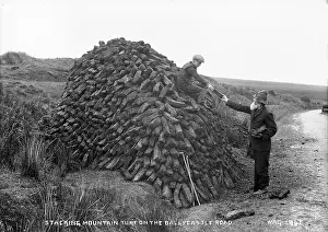 Ballycastle: Stacking Mountain Turf on the Ballycastle Road